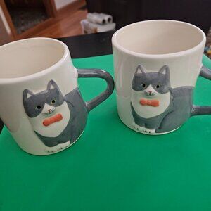 cat themed 3D ceramic mug made in Taiwan